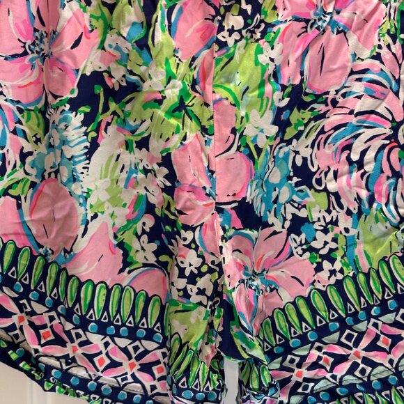 Pre-worn MINT Lilly Pulitzer Women's Size Small Floral Pattern Beach Shorts - Picture 8 of 11